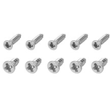 100 Pcs M2.2 x 9.5mm, 100 Pcs M2.2 x 6.5mm 304 Stainless Steel Cross Self Tapping Screws Bolts Fasteners