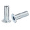 1/4-20 Multi-Grip Rivet Nuts, 10pcs Pre-Bulbed Shank Flat Head Threaded Insert Nut Carbon Steel Plus Nuts for Construction Industrial 1