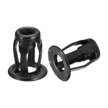M6 Jack Nuts, 10pcs Threaded Insert Nut Carbon Steel Zinc-Plated Rivet Nuts for Thin Metal, 18.6mm Length