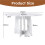 (White, MDF) 47.24" Round Farmhouse Dining Table, White Marble Finish 5