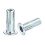 M6 Multi-Grip Rivet Nuts, 10pcs Pre-Bulbed Shank Flat Head Threaded Insert Nut Carbon Steel Plus Nuts for Construction Industrial 1