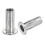 M10 Multi-Grip Rivet Nuts, 6pcs Pre-Bulbed Shank Flat Head Threaded Insert Nut 304 Stainless Steel Plus Nuts for Construction Industrial 1