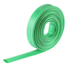 Heat Shrink Tubing, 3/8"(10mm) Dia 17mm Flat Width 2:1 Rate Shrinkable Tube Cable Sleeve 7m - Green