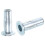 1/4-20 Multi-Grip Rivet Nuts, 30pcs Pre-Bulbed Shank Flat Head Threaded Insert Nut Carbon Steel Plus Nuts for Construction Industrial 1