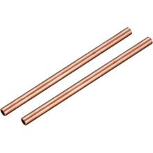 Copper Tube, 10mm OD 1mm Wall Thickness 150mm Length Round Pipe Tubing for Industry, DIY Projects 2 Pcs