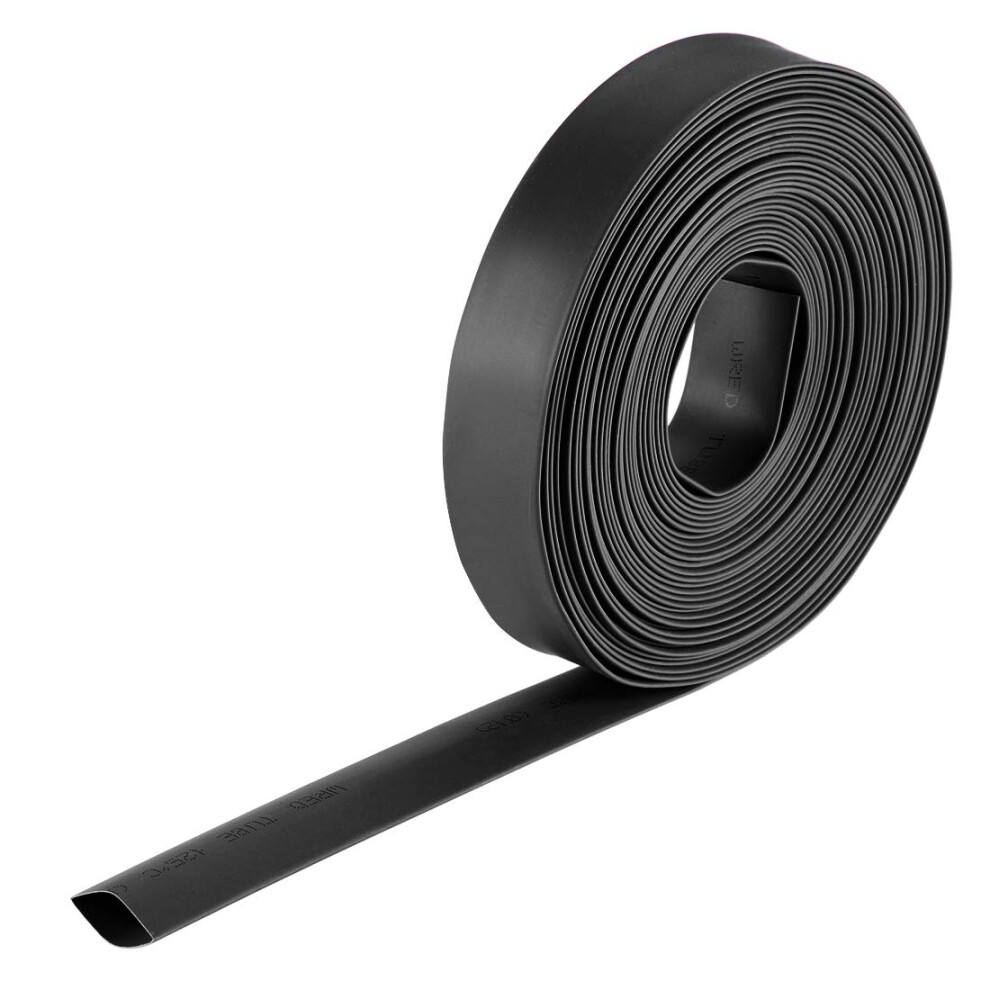 Photos - Cable (video, audio, USB) Heat Shrink Tubing, 1/2" Dia 20mm Flat Width 2:1 Rate Shrinkable Tube Cable Sleeve 7m - Black(12mm)
