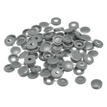100Pcs 4mm Hinged Screw Cover Caps Plastic Fold Screw Snap Covers Washer Flip Screw Protection Cover for M2 M3 M4 Screws, Gray