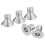 #10-32x5/16 Flat Countersunk Head Socket Cap Screws, 50Pcs 304 Stainless Steel Hex Socket Flat Head Screws, Full Thread, Countersunk Bolts 1