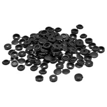100Pcs 3mm Hinged Screw Cover Caps Plastic Fold Screw Snap Covers Washer Flip Screw Protection Cover for M1 M2 M3 Screws, Black
