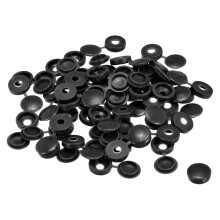 50Pcs 4mm Hinged Screw Cover Caps Plastic Fold Screw Snap Covers Washer Flip Screw Protection Cover for M2 M3 M4 Screws, Black