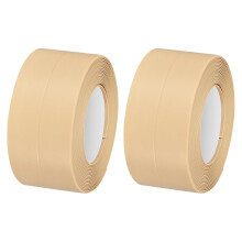 Waterproof Seal Caulk Strip Tape Self Adhesive, 2pcs 10.5 Ft L x 1.5" W PVC Sealing Tape Caulking Tape for Kitchen Countertop, Bathroom, Toilet, Batht