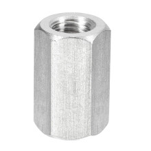 M14 x 2-Pitch 40mm Length Coupling Nuts, 1pcs 304 Stainless Steel Metric Hex Rod Coupling Nuts