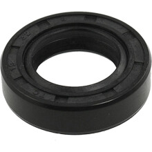 Metric Rotary Shaft Oil Seal 19x32x8mm TC Double Lips Rubber, Black