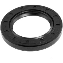 Metric Rotary Shaft Oil Seal 40x62x8mm TC Double Lips Rubber, Black
