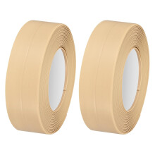 Waterproof Seal Caulk Strip Tape Self Adhesive, 2pcs 10.5 Ft L x 0.87" W PVC Sealing Tape Caulking Tape for Kitchen Countertop, Bathroom, Toilet, Bath