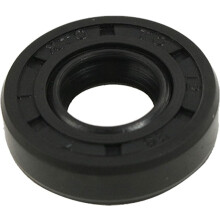 Metric Rotary Shaft Oil Seal 12x26x7mm TC Double Lips Rubber, Black