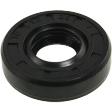 Metric Rotary Shaft Oil Seal 12x28x7mm TC Double Lips Rubber, Black