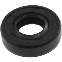 Metric Rotary Shaft Oil Seal 12x25x7mm TC Double Lips Rubber, Black