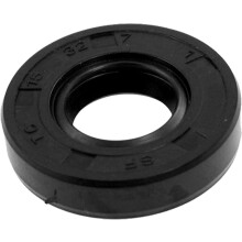 Metric Rotary Shaft Oil Seal 15x32x7mm TC Double Lips Rubber, Black
