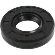 Metric Rotary Shaft Oil Seal 17x35x7mm TC Double Lips Rubber, Black