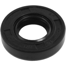 Metric Rotary Shaft Oil Seal 15x30x7mm TC Double Lips Rubber, Black