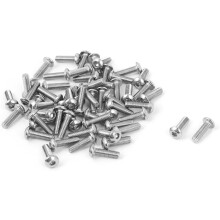 M3 x 10mm Stainless Steel Button Head Socket Cap Screw 50 Pcs