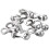 Ball Chain Connector, 6mm 6.5mm Pull Loop Crimp Link Stainless Steel Connection, Pack of 10 1