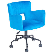 Desk Chair SANILAC II Velvet Blue
