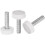 30pcs M5 x 20mm Metric Male Thread Knurled Knobs, Thumb Screw Clamping Knobs Grip Plastic Handle Hand Knobs with Threaded Stud, White 1