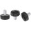 30pcs M5 x 8mm Metric Male Thread Knurled Knobs, Thumb Screw Clamping Knobs Grip Plastic Handle Hand Knobs with Threaded Stud, Black 1