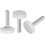 20pcs M4 x 20mm Metric Male Thread Knurled Knobs, Thumb Screw Clamping Knobs Grip Plastic Handle Hand Knobs with Threaded Stud, White 1