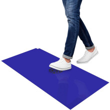 150pcs Adhesive/Sticky/Tacky Mats 18" x 36" Case of 5 Mats, 30 Sheets Each, for Cleanroom, Warehouse, Laboratory, Capture Dirt and Dust, Blue