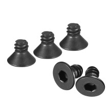 #10-24x1/4 Flat Head Socket Cap Screws, 10.9 Grade Carbon Steel Hex Socket Countersunk Flat Head Screw Bolts Machine Screws Fasteners, Fully Threaded,