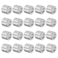 20pcs Aluminum Spacer 5mm Bore 10mm OD, 9.5mm Length Screw Standoff Bushing Plain Finish Round Spacer for M5 Screws Bolts and Rods