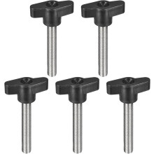 5Pcs Clamping Screw Knob, M8 x 50mm Metric 304 Stainless Steel T Shaped Thumb Screws Handle for Quick Remove Hand Tightening Knob Replacement