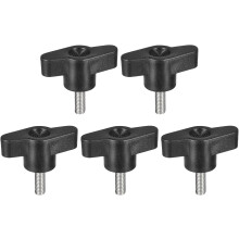 5Pcs Clamping Screw Knob, M5 x 15mm Metric 304 Stainless Steel T Shaped Thumb Screws Handle for Quick Remove Hand Tightening Knob Replacement