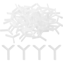 200Pcs Wall Floor Tile Plastic Y Type Spacers Tiling Tools 1.5mm 1/16 Inch Hexagon Tile Spacers for Ceramic Tiles Installation, White