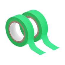 2Rolls Neon Gaffers Cloth Tape, 0.6 inch x 16.5 ft Glow in the Dark Tape Fluorescent Adhesive Black Light Tape for Party Home Decoration, Green