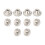 Knurled Thumb Nuts, 10Pcs M3x0.5mm Iron Round Knobs Fasteners for 3D Printer Parts, Silver Tone 1