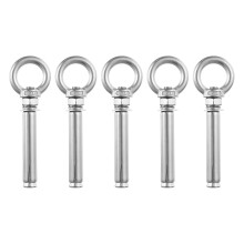 Ring Lifting Expansion Eyebolt, 5pcs M10x100mm 304 Stainless Steel Expansion Screw with Eye Ring for Concrete Brick Wall