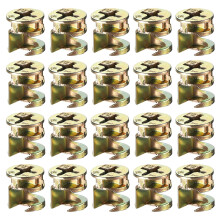 Cam Lock Nut for Furniture, 20pcs 9.35x9.6mm Joint Connector Locking Nuts Furniture Connecting Cam Fittings