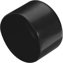 2pcs Rubber End Caps 70mm ID Vinyl Round Tube Bolt Cap Cover Screw Thread Protectors Black, 40mm Height