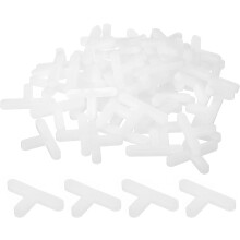 100Pcs Wall Floor Tile Plastic T Shape Spacers Tiling Tools 4mm 5/32" Tile Spacers for Ceramic Tile Installation, White