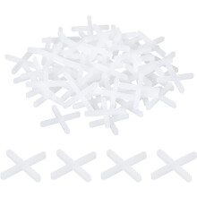 300Pcs Tile Spacers 3mm 1/8" Wall Floor Tile Plastic Cross Spacer for Ceramic Tile Installation, White