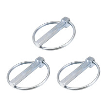 3Pcs 1/2" x 2-3/4" Linch Pin with Ring, Trailer Pins Assortment Kit for Boat Kayak Canoe Trailer Tractor Trolley, Silver