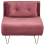 Beliani Single Sofa Bed VESTFOLD Velvet Pink 1