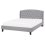 Beliani Bed Fabric BORDEAUX 160 x 200 cm (EU King Size) Light Grey 1
