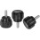 20pcs M3 x 8mm Male Thread Knurled Knobs, Thumb Screws Clamping Knobs Grip 14mm Plastic Round Head Hand Knobs Thumbscrews, Black 1