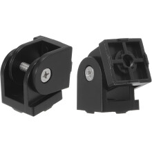 2Pcs Die-Cast Aluminum Pivot Joint 180Adjustable Flexible Pivot Joint Connector for 3030 Series Aluminum Extrusion Profile, Aperture 8mm, Black