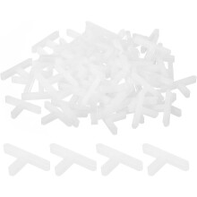 200Pcs Wall Floor Tile Plastic T Shape Spacers Tiling Tools 2.5mm 3/32" Tile Spacers for Ceramic Tile Installation, White